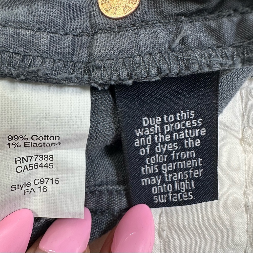 J. Crew Women's Straight Leg Jeans  Stretch in Dark Gray - Picture 9 of 11